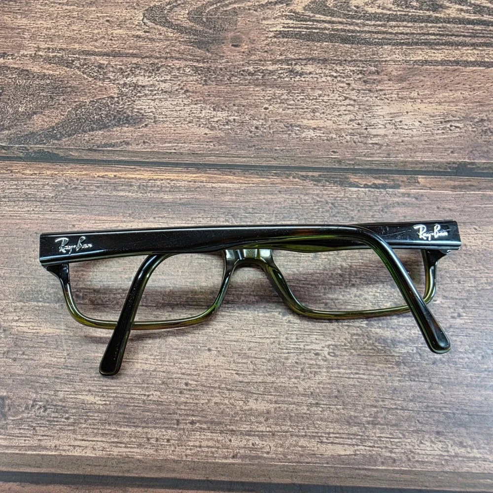 Ray-Ban RB 5169 2383 Dark Tortoise Green Rectangular Eyeglasses Frames 54-16-140